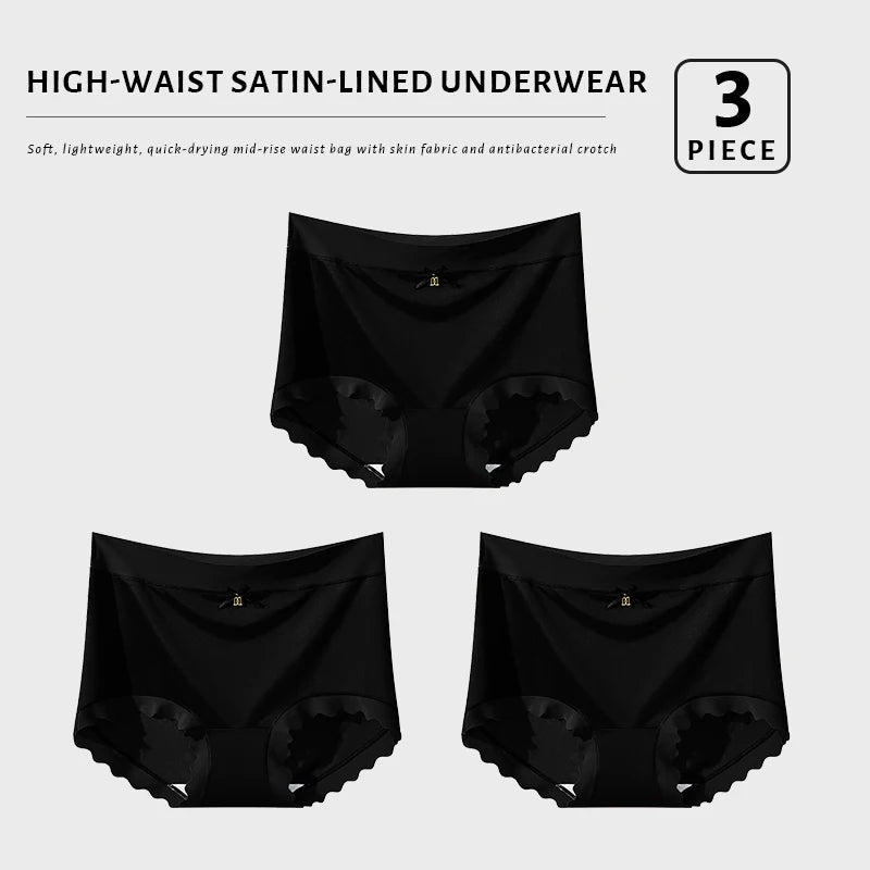 CowLost | product_id-fallsweet-women-s-seamless-high-rise-plus-size-ice-silk-boyshort-panties-3-pack |5