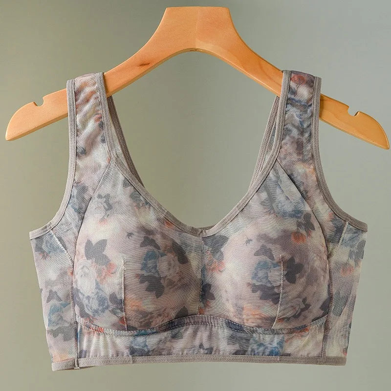 CowLost | product_id-plus-size-seamless-wire-free-bra-with-fixed-3-4-cup-and-gathered-design-for-women |11