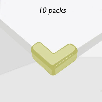 10pcs/lot Rubber Transparent L Shape Baby Safety Silicone Corner Protector