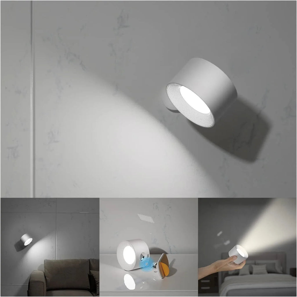 CowLost | product_id-kfvc-usb-rechargeable-led-wall-lamp-360-rotatable-touch-remote-wireless-night-light-for-bedroom-bedside-reading |11