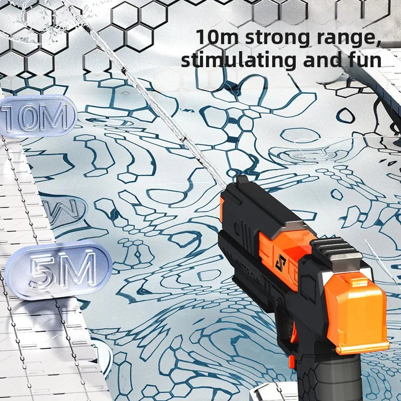 Funny Manual Water Pistol Toy Portable Squirt Gun for Outdoor Summer Beach Pool