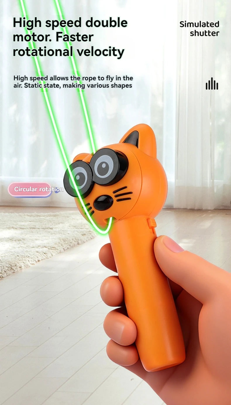 CowLost | product_id-handheld-adjustable-speed-luminous-zipstring-loop-fidget-toy-cat-teaser-launcher |9