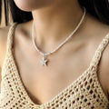 CowLost | bohemian-rice-beads-starfish-pendant-necklace-for-women-handmade-imitation-pearl-colorful-beaded-choker-summer-beach-jewelry |11