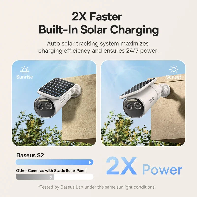 CowLost | baseus-security-s2-outdoor-camera-4k-clarity-solar-wireless |4