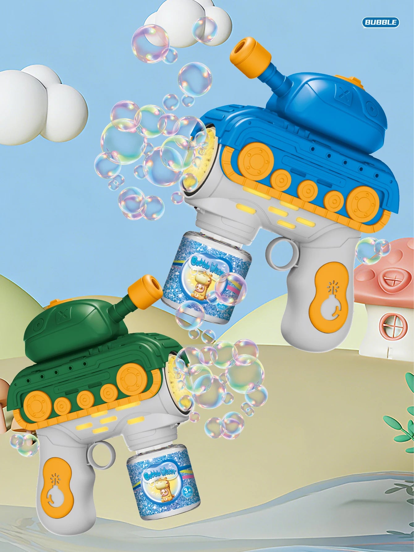CowLost | product_id-electric-cartoon-tank-bubble-gun-toy-for-kids-outdoor-play-no-bubble-liquid-included |10