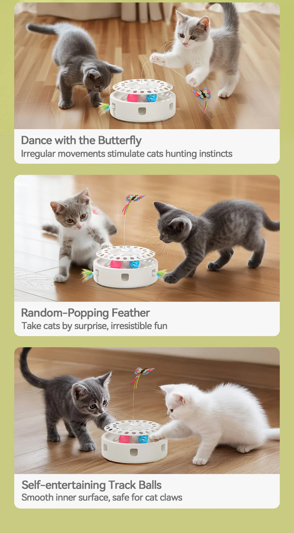 CowLost | cat-treats-rojeco-automatic-smart-cat-toy-3-in-1-interactive-set |9