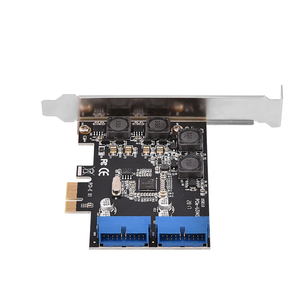 CowLost | pci-e-usb-3-0-header-pcie-pciexpress-to-internal-2-port-19pin-header-usb-3-0-expansion-card-with-low-profile |1