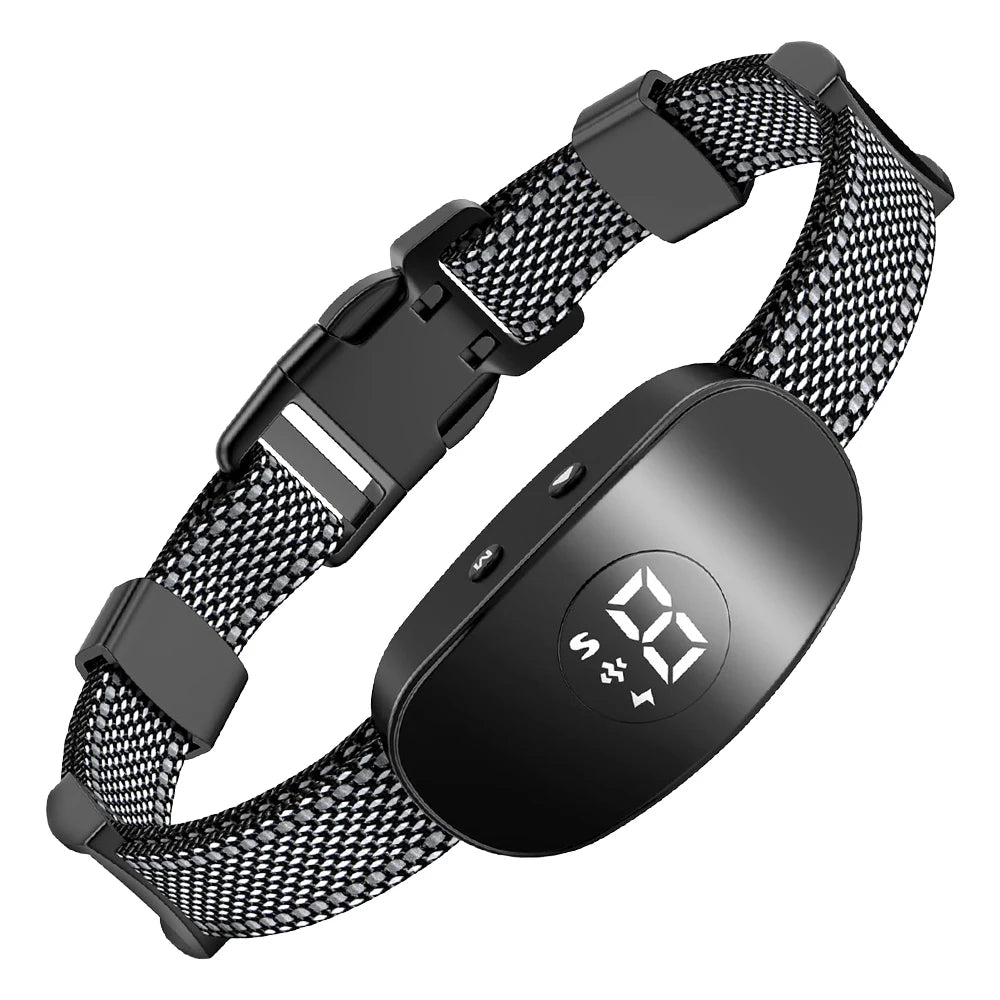 Rechargeable Automatic Anti Barking Dog Collar IP67 Waterproof Shock & Vibration Training Collar for 8-120lbs Dogs