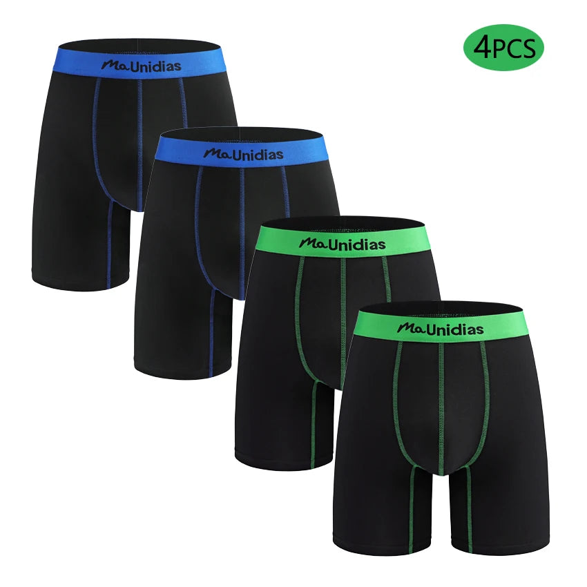 CowLost | activewear-pants-4pcs-mens-boxer-briefs-with-elastic-waistband-skull-print |22