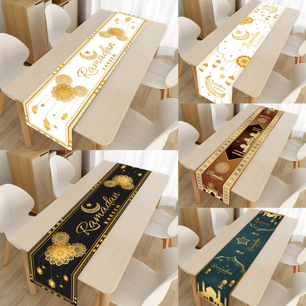 CowLost | ramadan-table-runner-eid-mubarak-decoration |1