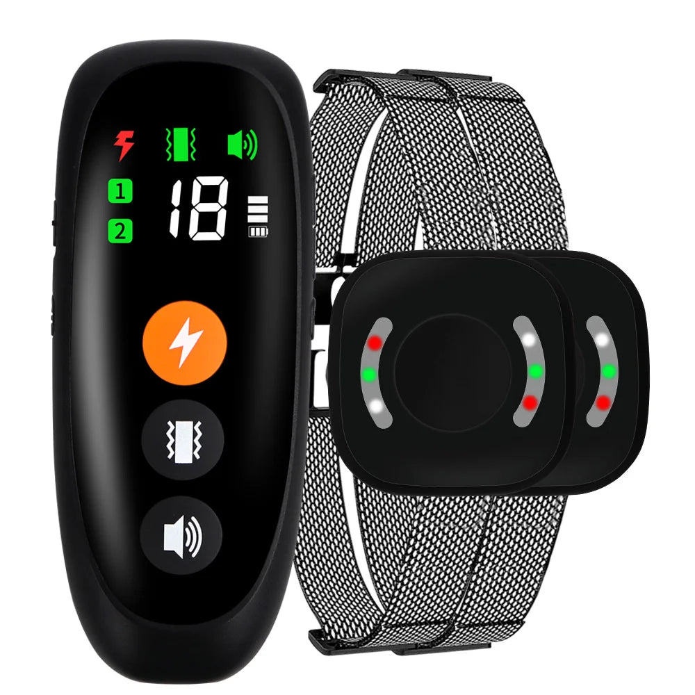Anti Bark Dog Training Collar 800m Remote Waterproof Rechargeable Electric Shocker