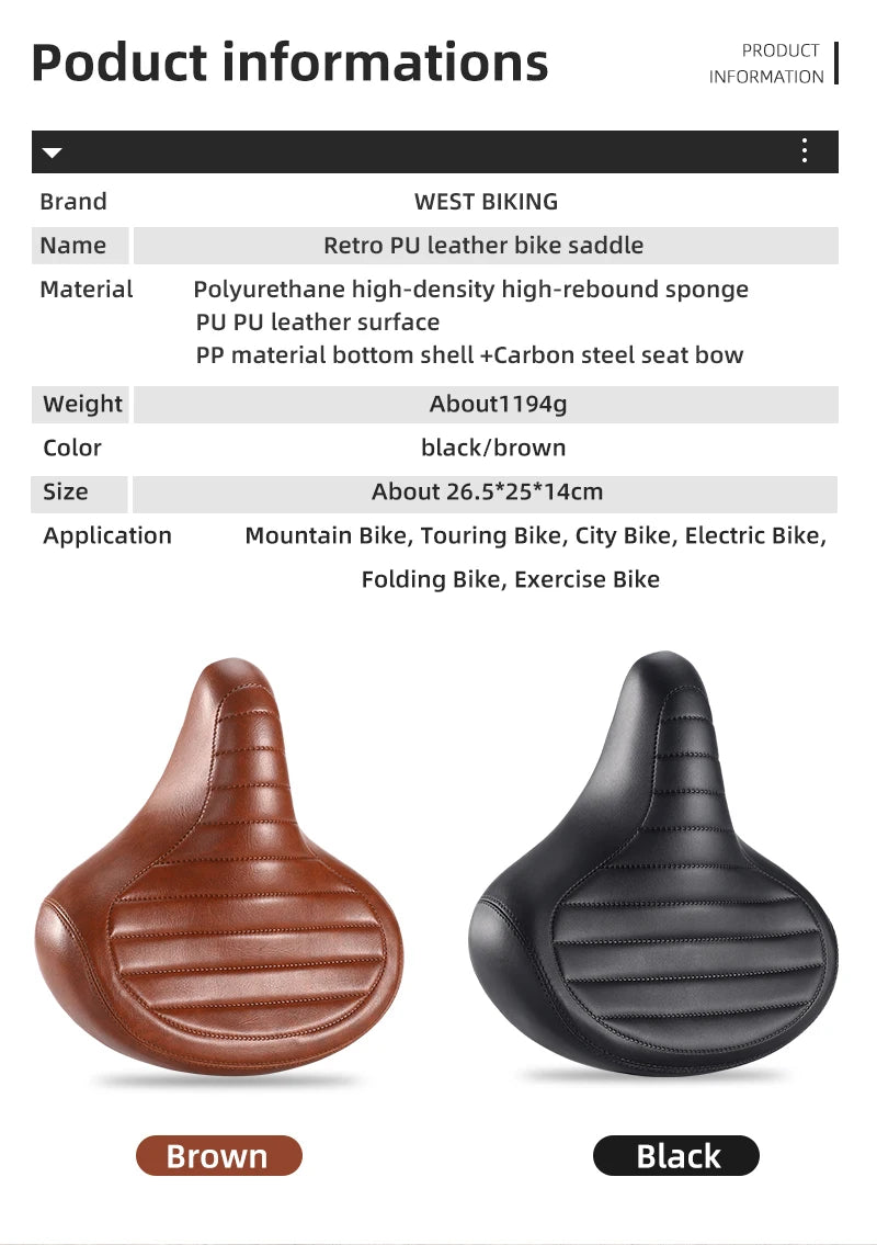 CowLost | west-biking-widen-bicycle-saddle-ergonomic-thick-comfortable-bike-saddle-shock-absorbtion-mtb-e-bike-cushion-bicycle-accessories |46