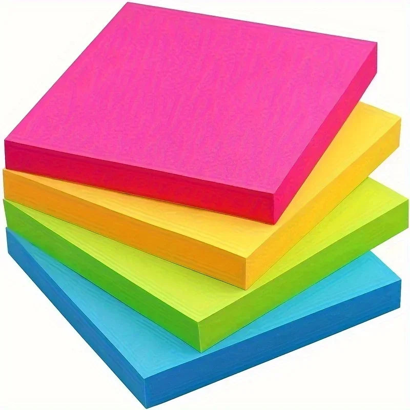 CowLost | product_id-300-600pcs-six-color-fluorescent-blank-post-it-notes-for-student-homework |3