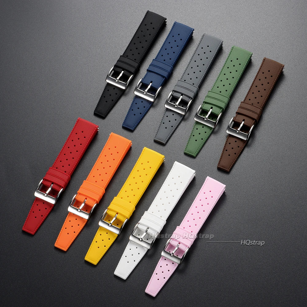 Universal Silicone Quick Release Watch Band for Seiko Omega 18mm 20mm 22mm