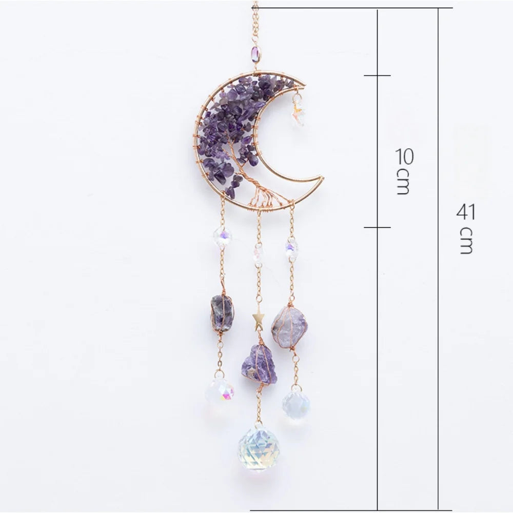 CowLost | natural-crystal-stone-moon-sun-catcher-eid-mubarak-decor |3
