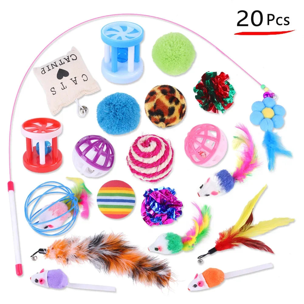 CowLost | cat-treats-cat-toys-mouse-shape-balls-and-foldable-play-tunnel |14