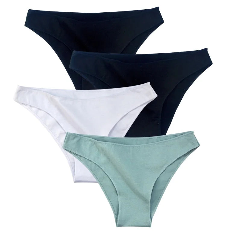 CowLost | product_id-4-pack-women-s-cotton-low-rise-seamless-breathable-briefs-solid-colors |17