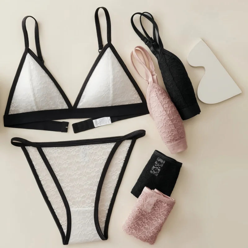 CowLost | product_id-women-s-french-lace-wire-free-push-up-bra-low-rise-panty-set |2