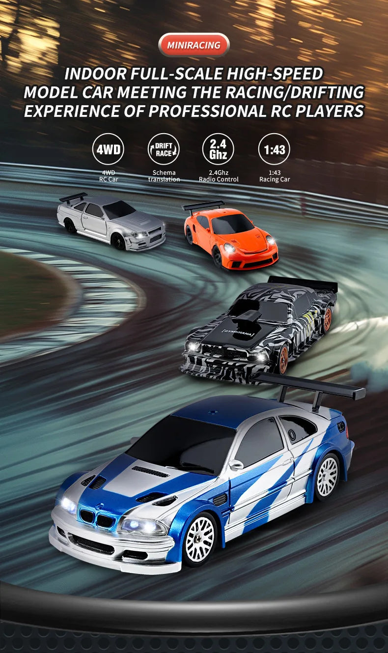 CowLost | fencing-barriers-2-4g-1-64-scale-4wd-remote-control-drift-car-with-gyroscope |7