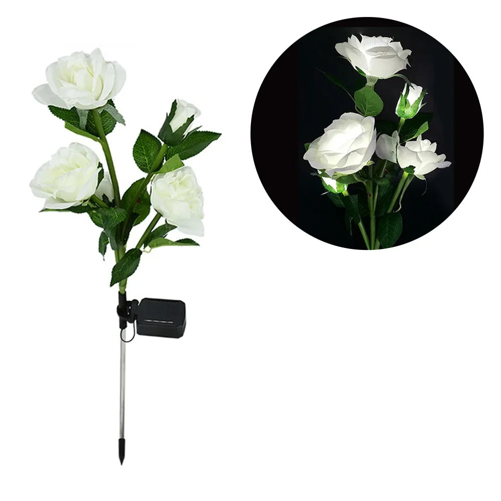 CowLost | product_id-ggbingo-solar-5-head-rose-flower-garden-lights-for-outdoor-yard-patio |15