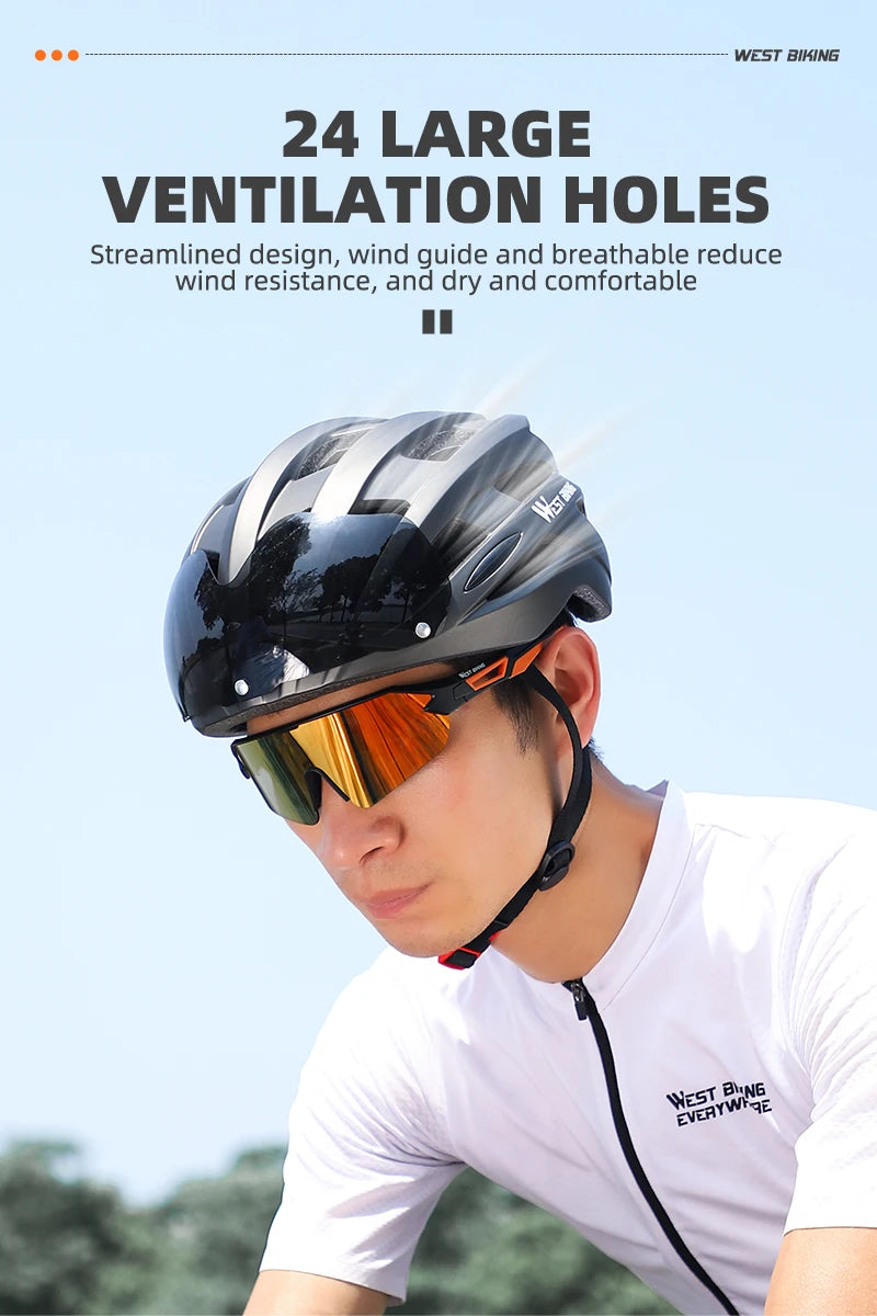 CowLost | west-biking-integrated-ultralight-bike-helmet-with-taillight-goggle-men-women-cycling-safety-hat-mtb-road-bike-motorcycle-helmet |42