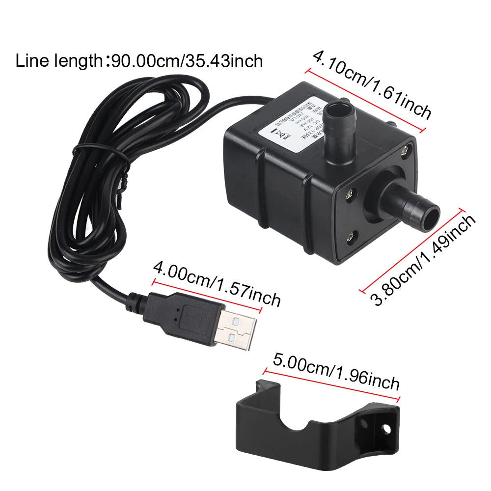 CowLost | product_id-dc12v-5v-usb-mini-brushless-submersible-water-pump-120l-h-for-garden-pond-fish-tank |2