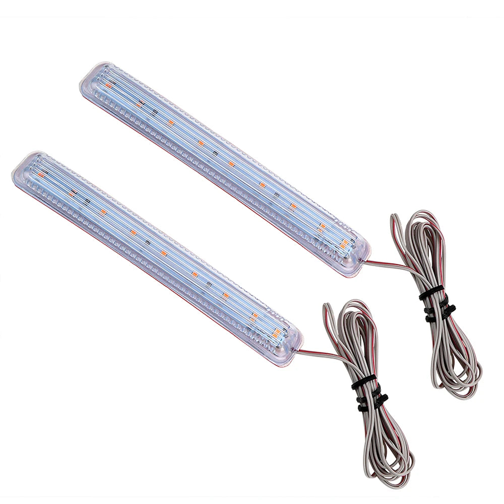 CowLost | auto-rearview-mirror-led-car-light-source-indicator-lamp-2pcs-universal-yellow-soft-8-smd-fpc-turn-signal-light-amber |3