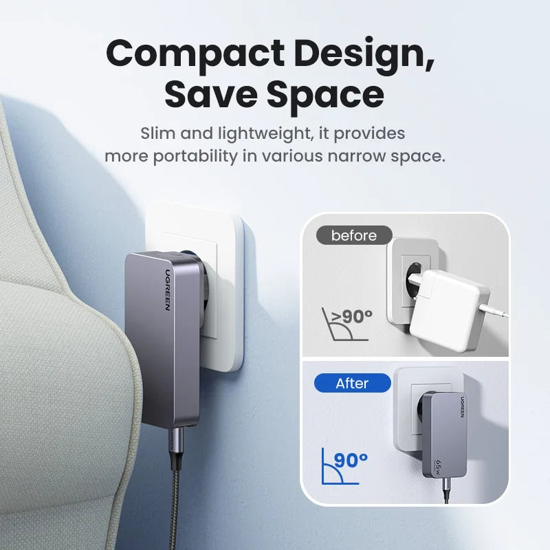 CowLost | ugreen-65w-gan-charger-quick-charge-4-0-3-0-usb-c-charger |5