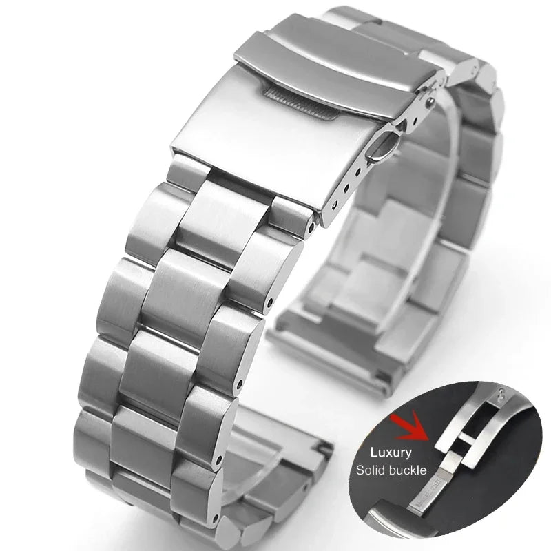 CowLost | product_id-stainless-steel-18-24mm-metal-buckle-strap-for-samsung-watch-3-huawei-watch-luxury-wristband |1