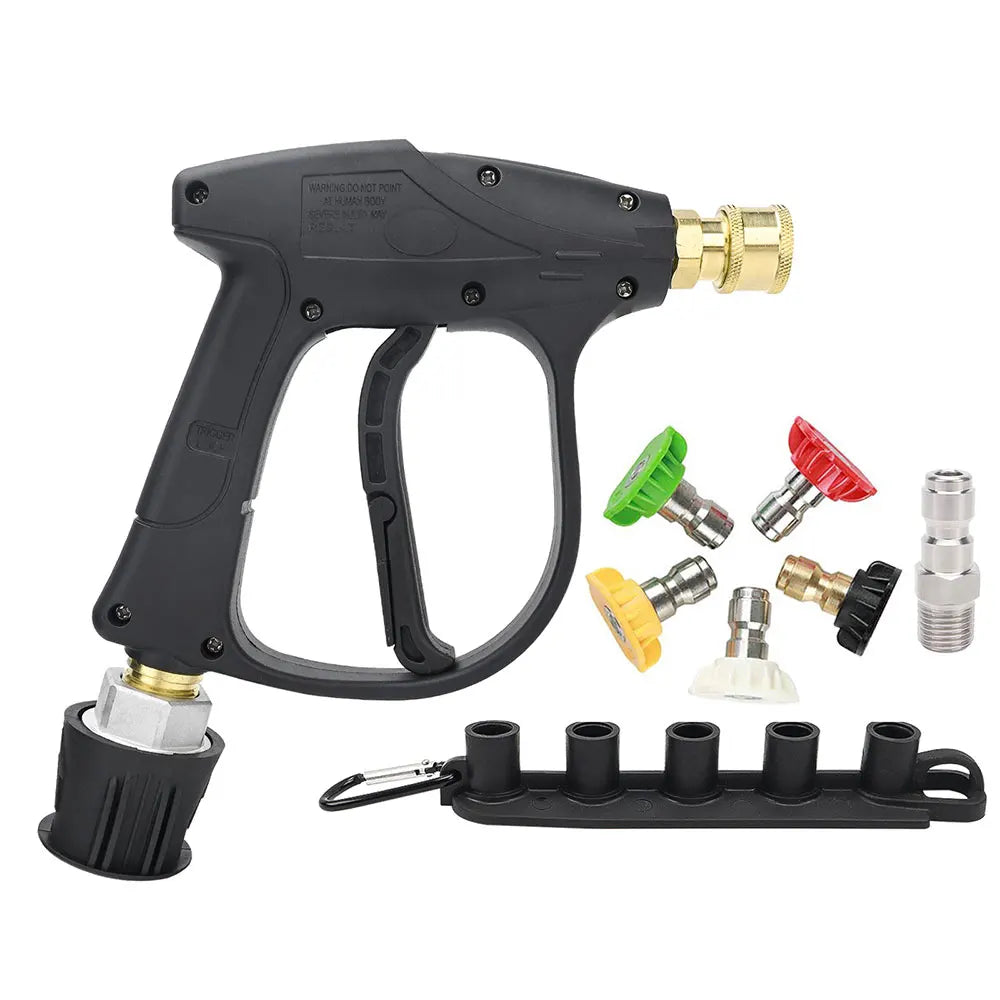 CowLost | pressure-washer-water-gun-with-car-cleaning-hose-connector-for-karcher-nilfisk-parkside-bosch |1