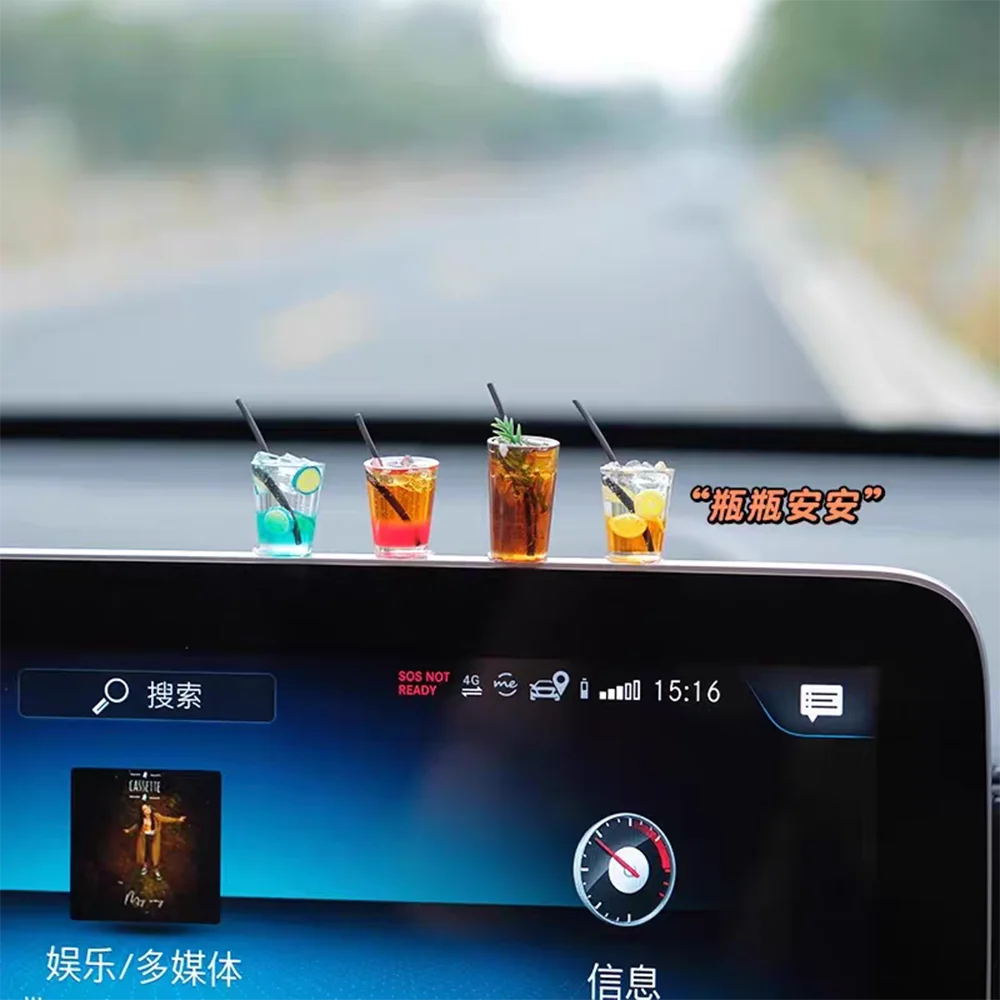 CowLost | product_id-funny-mini-drink-cup-car-ornament-iced-americano-tea-console-decoration-gift |6