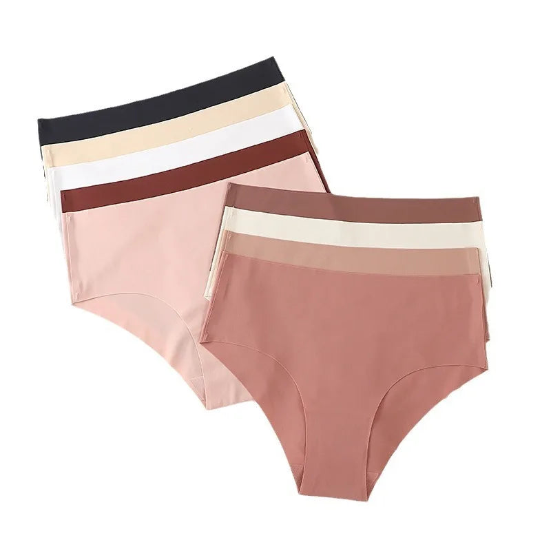 CowLost | product_id-2pcs-womens-high-waist-seamless-ice-silk-briefs-xs-xl |8
