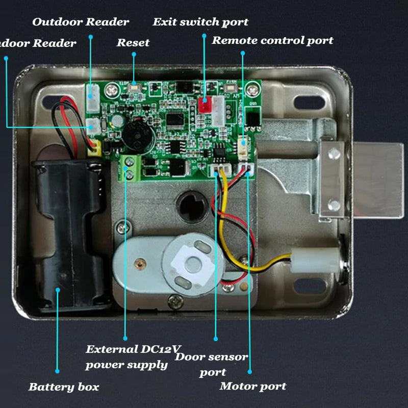 CowLost | locks-keys-product_id-wireless-remote-aa-battery-powered-electronic-rim-lock-dc12v-for-access-control-system |4
