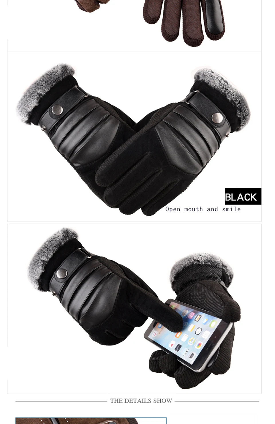 CowLost | winter-men-gloves-genuine-leather-touch-screen-warm |15