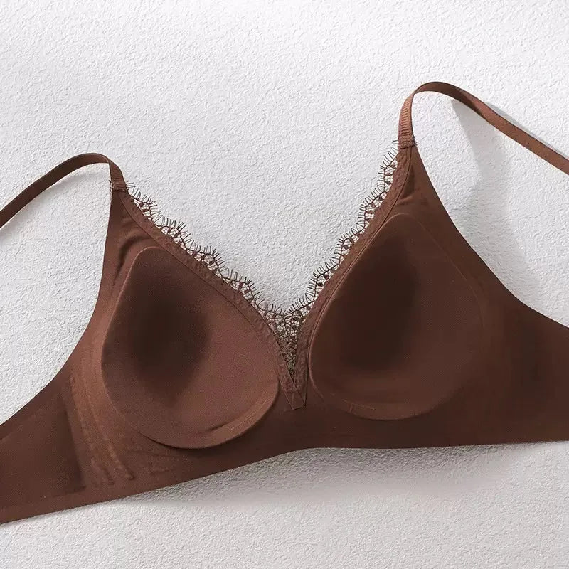 CowLost | product_id-french-lace-wire-free-push-up-bra-for-small-large-breasts |6