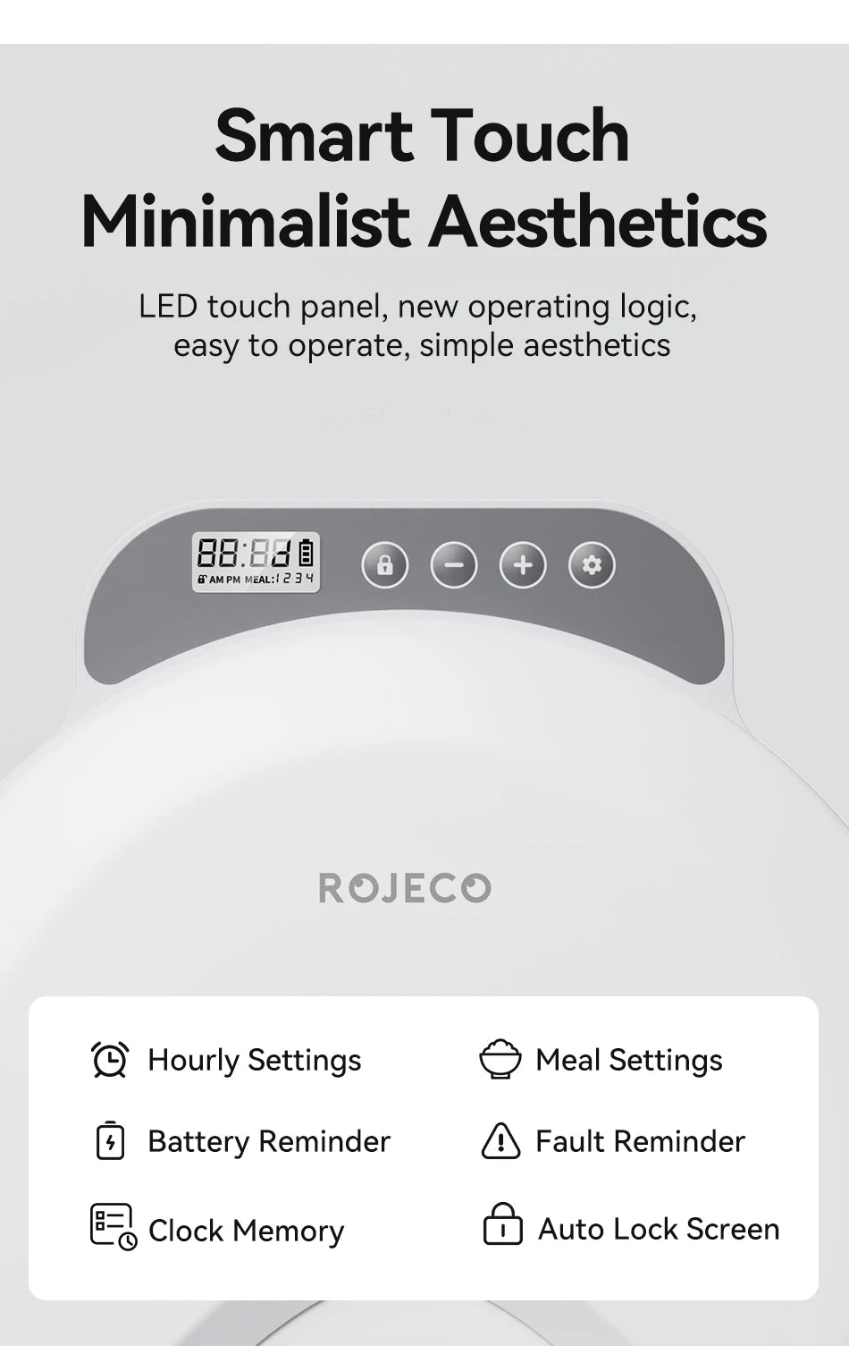 CowLost | cat-food-rojeco-wireless-automatic-cat-feeder-for-4-meals-wet-dry-food-dispenser |12