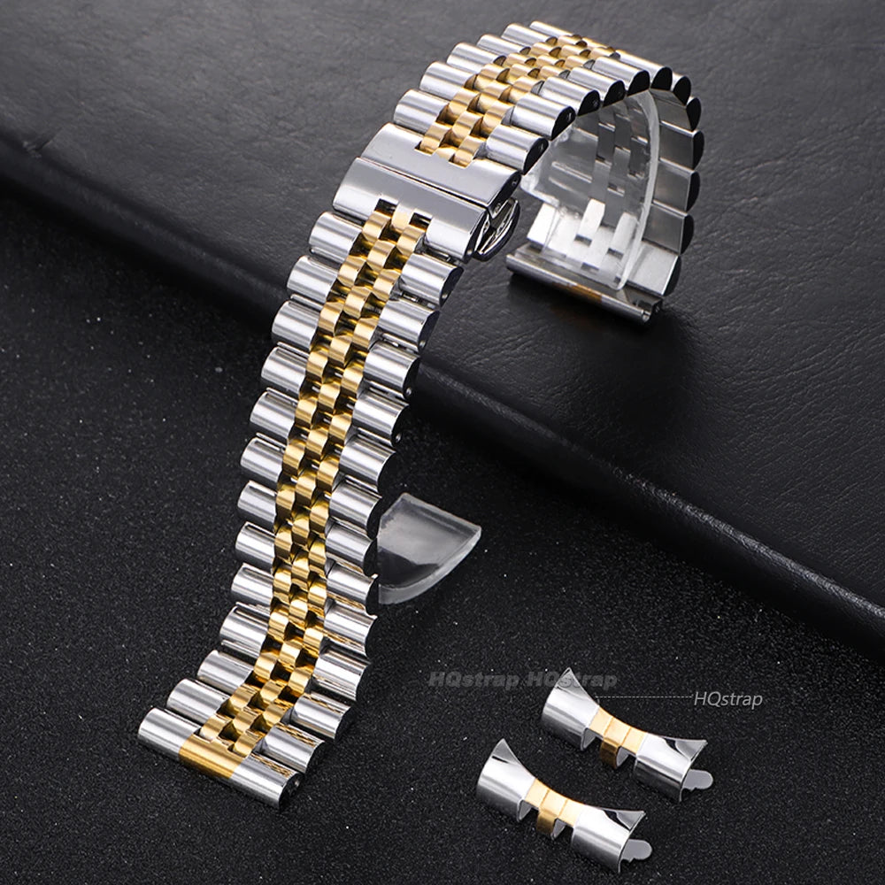 CowLost | bracelets-product_id-stainless-steel-watch-band-for-rolex-flat-curved-end-strap-12-22mm-unisex-bracelet |15