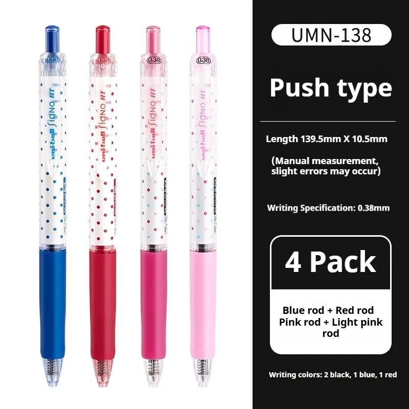 CowLost | product_id-uni-ball-signo-umn-138s-limited-polka-dot-gel-pen-0-38mm-retractable-fine-point-assorted-colors |20