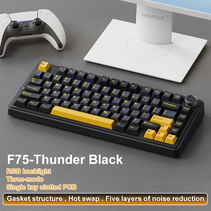 CowLost | aula-f75-oem-rgb-customized-hot-swap-pbt-75-80-keys-bluetooth-5-0-2-4g-wireless |19