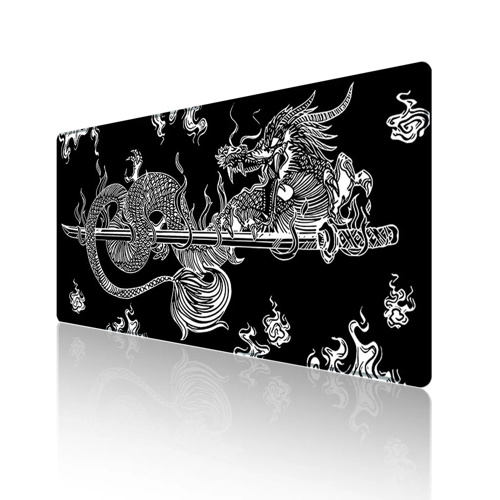 CowLost | japanese-dragon-large-gaming-mousepad |7