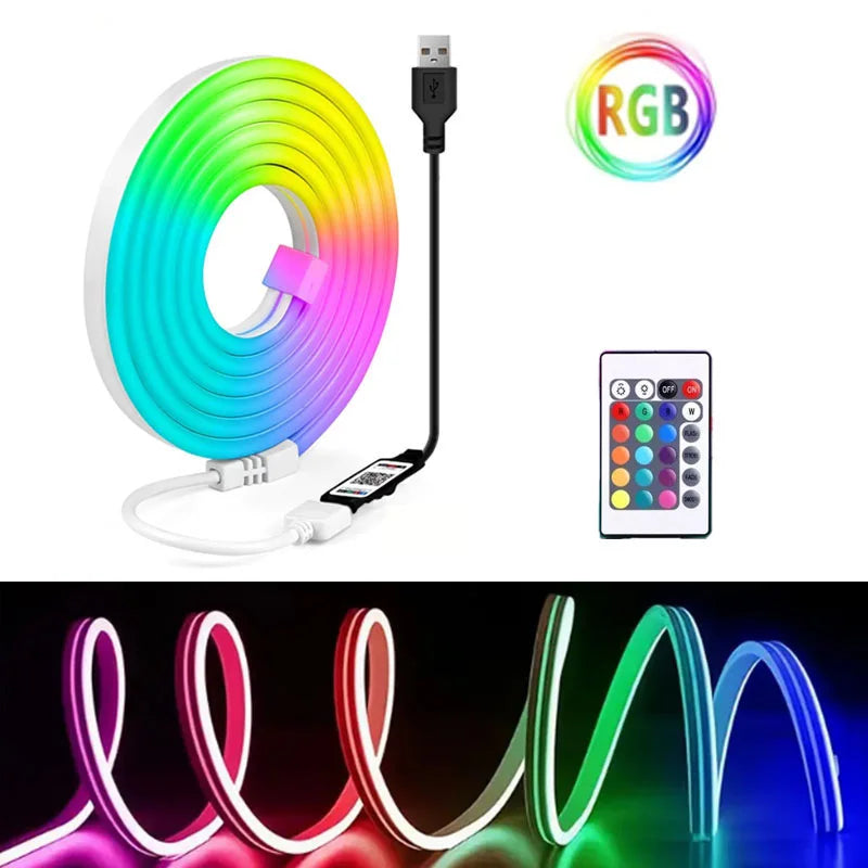 CowLost | light-ropes-strings-product_id-rgb-neon-led-strip-light-usb-waterproof-bluetooth-app-remote-music-sync-for-bedroom-party-holiday |15