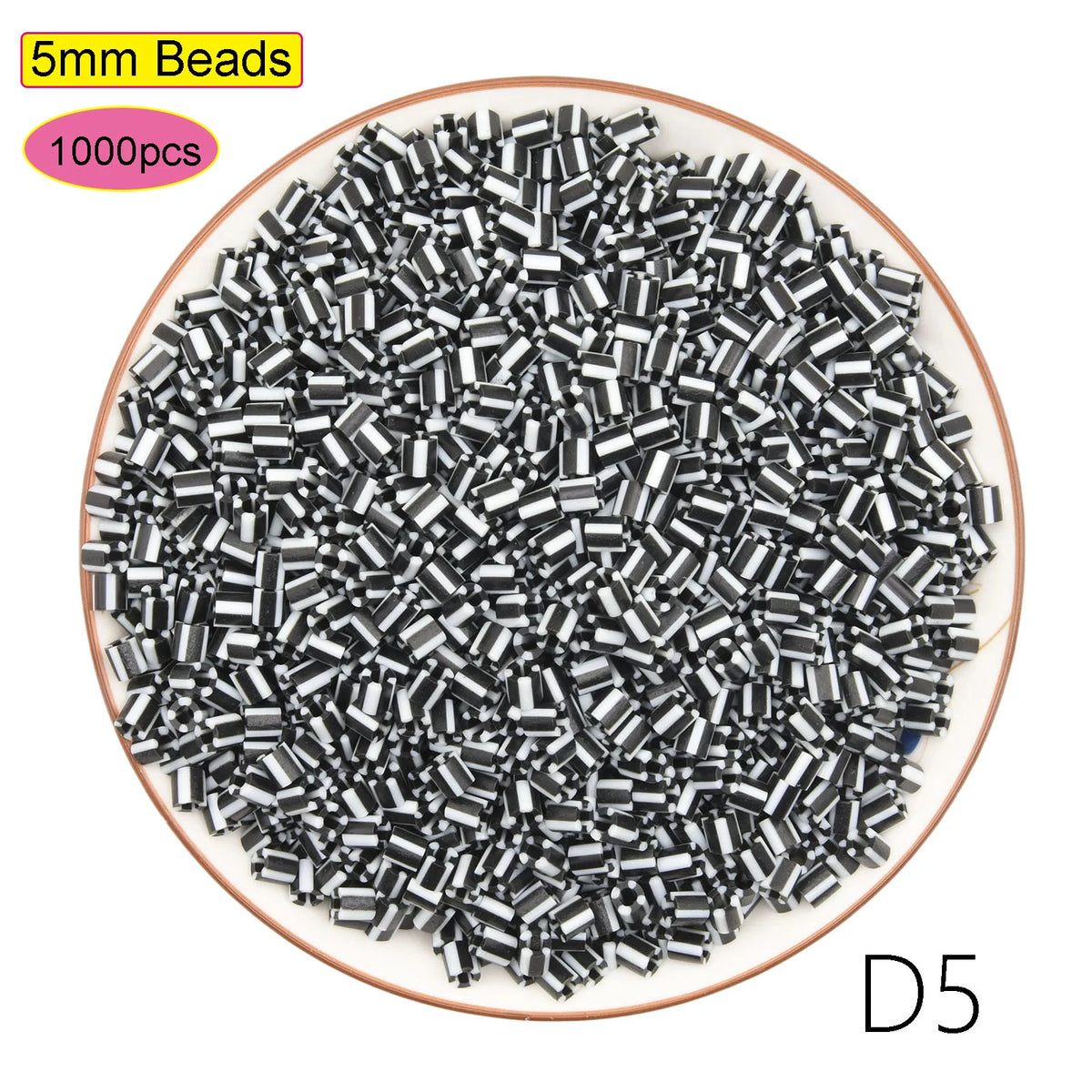 1000pcs 5.0mm Midi Perler Hama Iron Magnetic Beads DIY Puzzle Toy Gift
