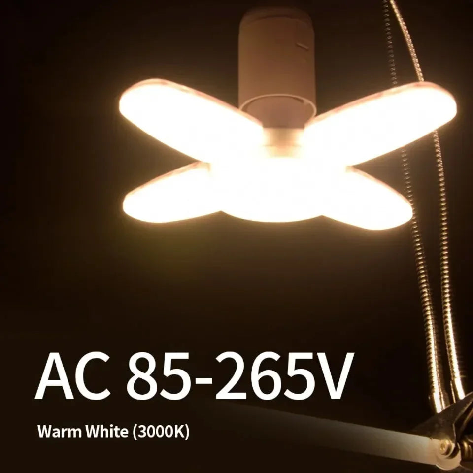CowLost | product_id-28w-e27-foldable-fan-shaped-led-bulb-bright-white-40-pack-for-homes-warehouses-garages |24