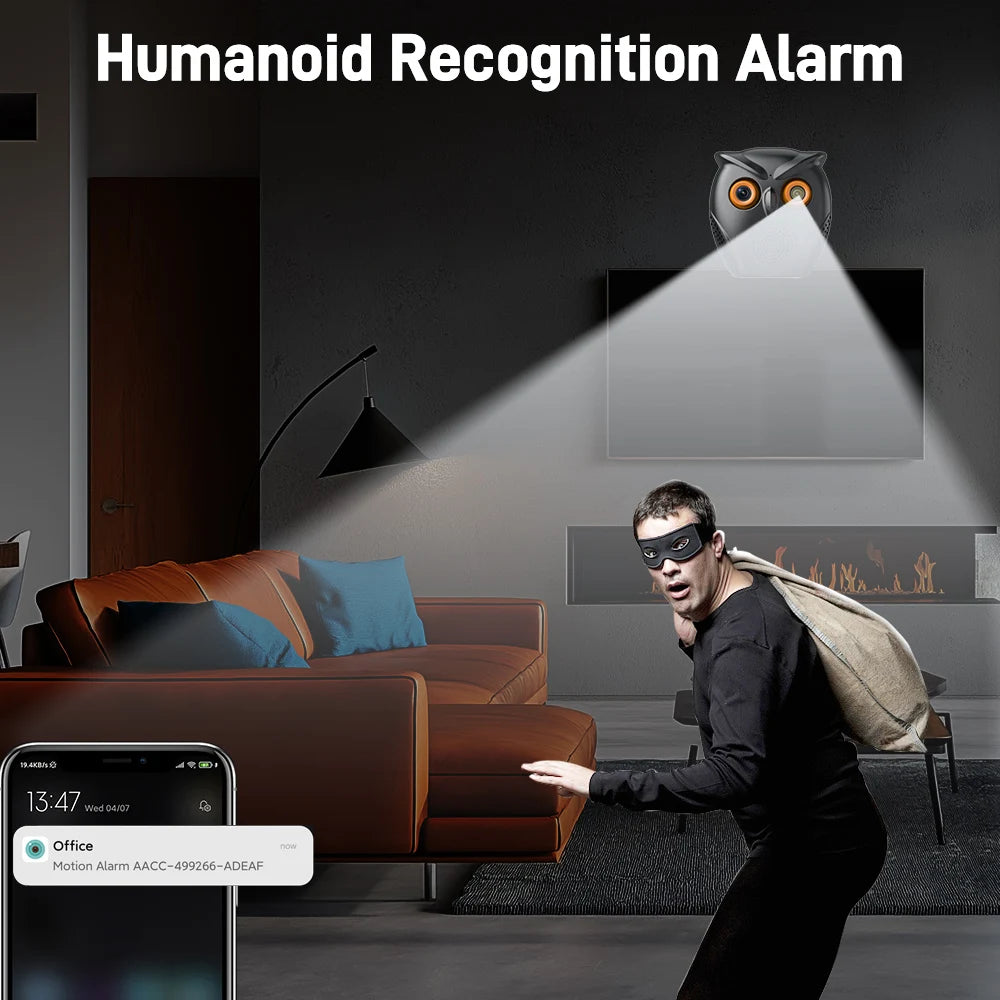 CowLost | product_id-vesafe-icsee-5mp-hd-indoor-wifi-security-camera-owl-shape-with-night-vision-and-human-detection |4