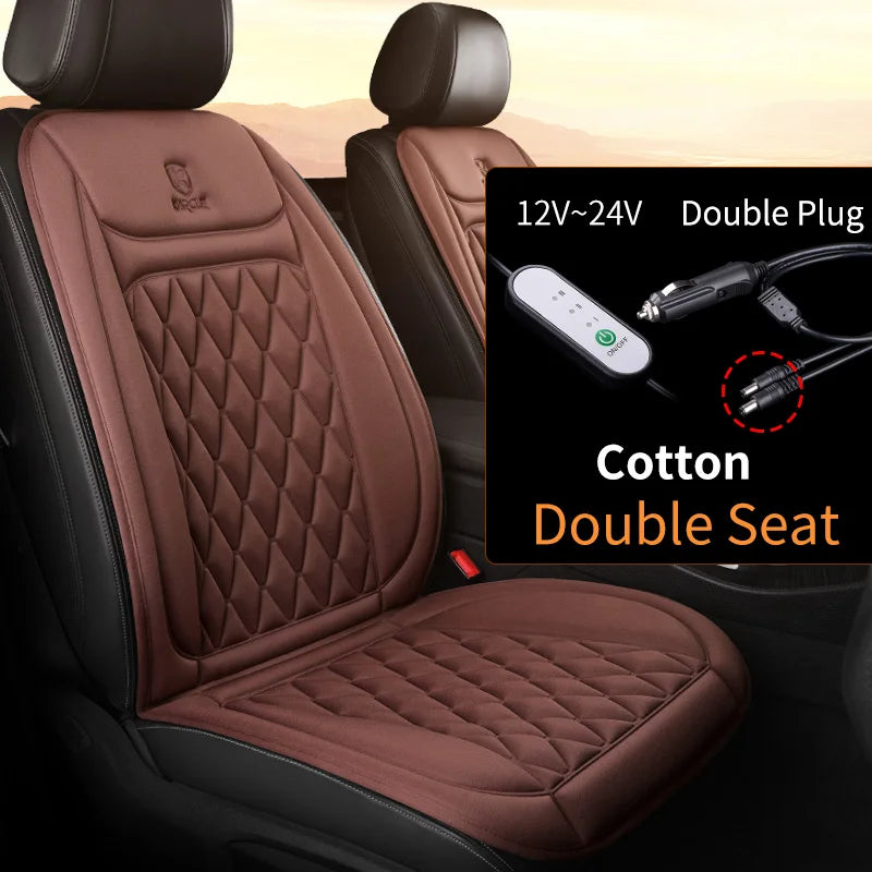 12-24v Heated Car Seat Cover 30'