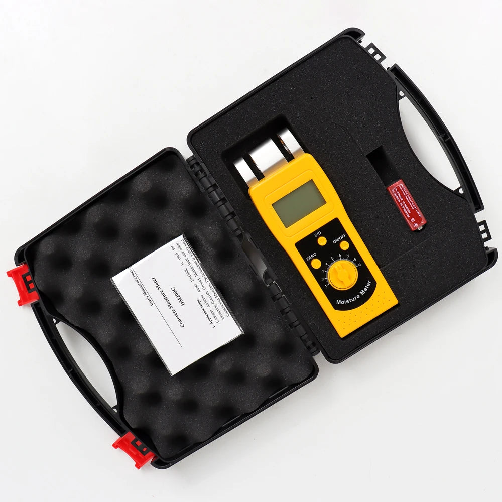 DM200 Portable Digital Multifunctional Moisture Meter for Wood, Paper, Concrete, and Meat