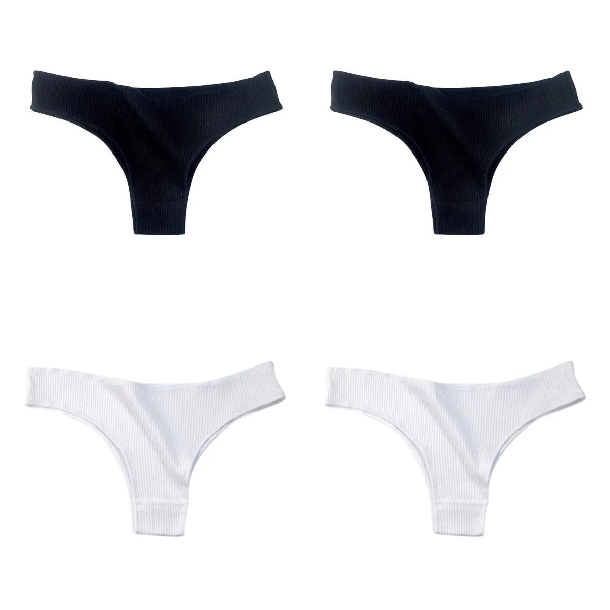 CowLost | product_id-4-pack-womens-cotton-breathable-low-waist-solid-briefs-m-xl |33