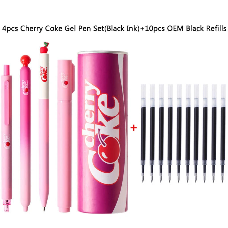 CowLost | product_id-kaco-cherry-coke-collab-gel-pens-sakura-limited-edition-soda-can-design-quick-dry-3pcs-1-marker-set |17