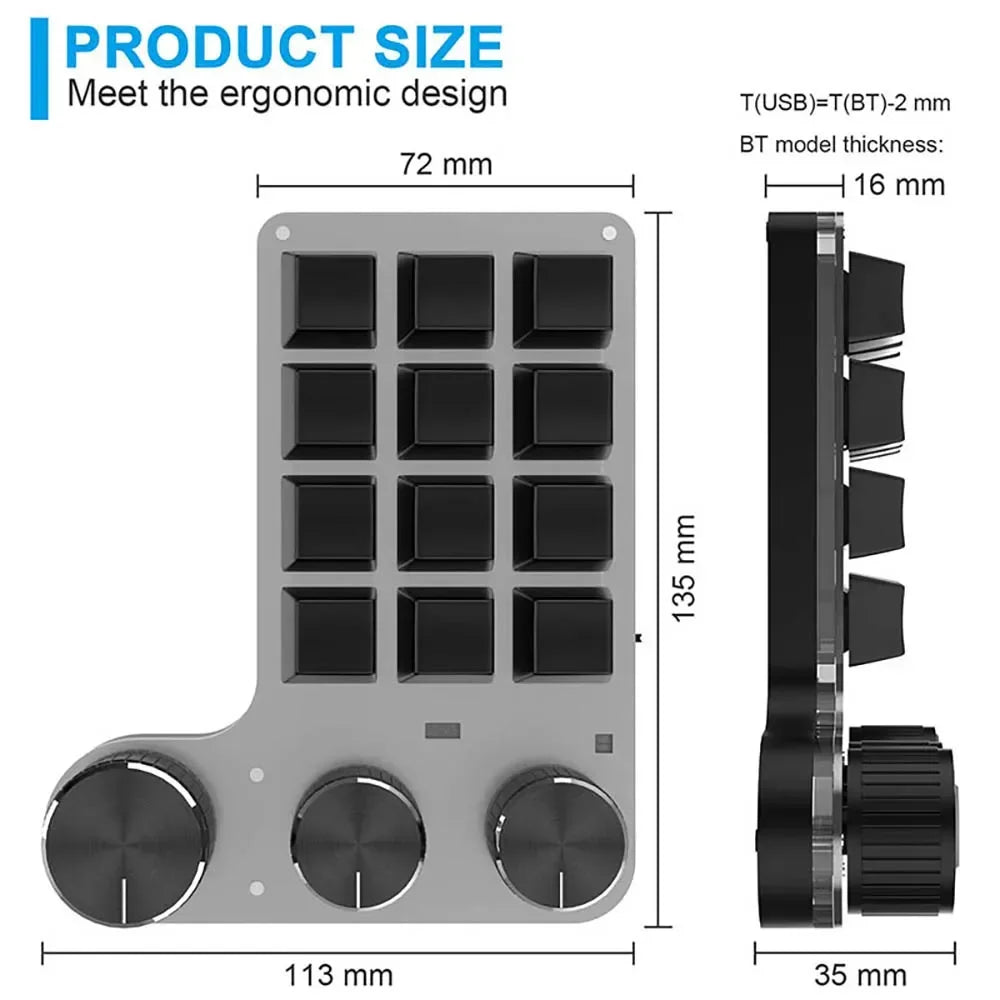 CowLost | product_id-bluetooth-mini-mechanical-macro-keyboard-12-keys-3-knobs-rgb-hot-swap-macropad |14