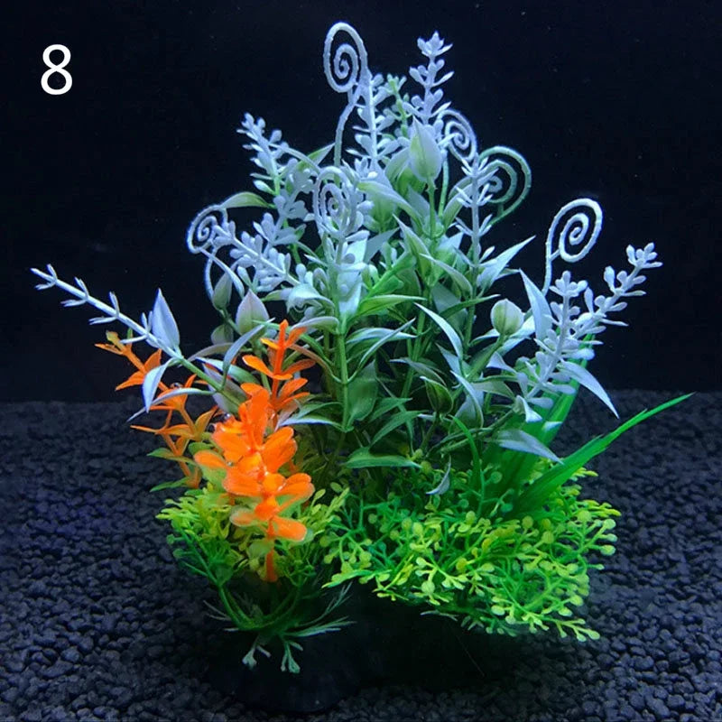 12 Kinds Artificial Aquarium Decor Plants